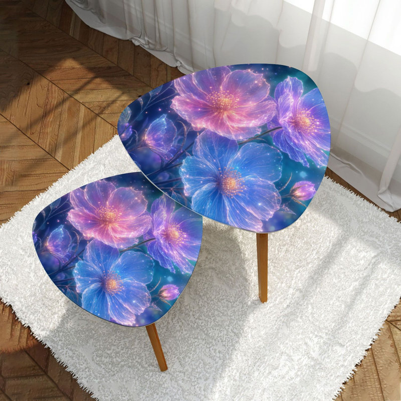 Ensemble de 2 tables basses gigognes Triangle Nesting