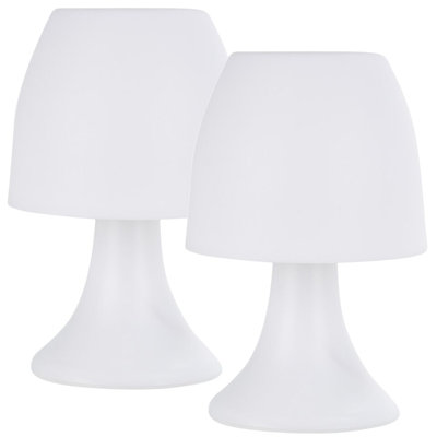 19cm LED Warm White Mini Table Lamp Battery Power Light Home Office Study Decor