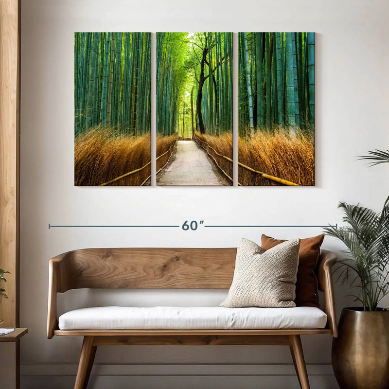 Sebbie Arashiyama, ancienne forêt de bambous, H 32 po x l 50 po