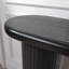 Console en bois, console noire moderne, table d'entrée cannelée de l 56 po, table d'entrée noire