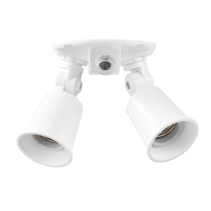 2 lumières crues de sécurité d'extérieur Dusk to Dawn, Blanc