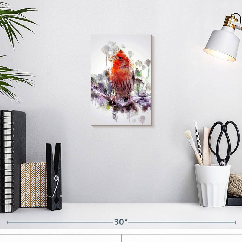 Brampt House Finch, 12" H x 8" W