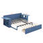 Lit de jour double avec lit gigogne et bureau amovible, lits de jour avec table d'appoint hydraulique et tiroirs de rangement, canapé-lit multifonctionnel 4-en-1-1077703928
