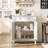 Farmhouse Storage Cabinet, 3-Tiers Adjustable Shelf-1473186919