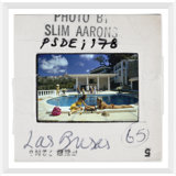 "Poolside Backgammon - Slide", Slim Aarons, February 1, 1972 Print by Slim Aarons