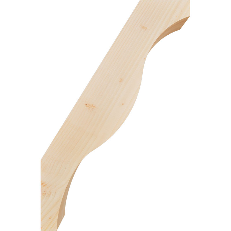 Attelle de genou Funston, Sapin de Douglas, Lisse, H 34 po x l 5,5 po x P 22 po