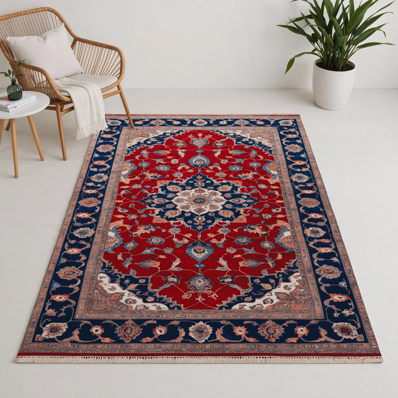 Tabriz Brown Indoor and Outdoor Area Rug, Rectangle 9' x 12'