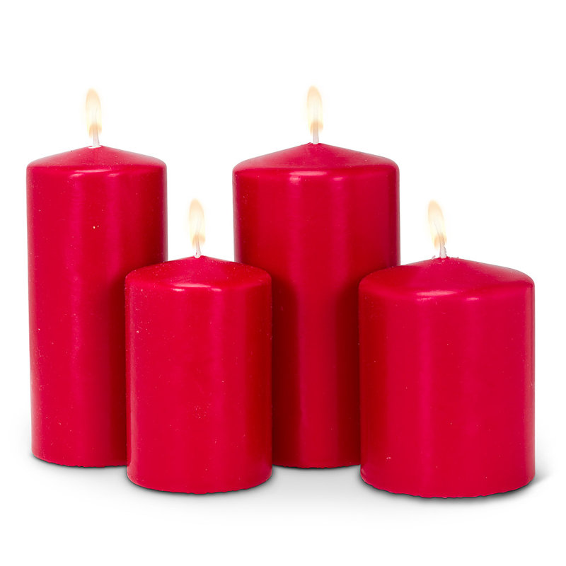 Bougies colonne non parfumées Eco, H 3,5 po x l 3,5 po x P 3,5 po