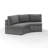 Sneed 83 " W Curved Metal Patio Sofa with Cushions-2107462251