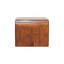 Table basse en bois Darcy, 2 tiroirs, châtaignier, brun foncé