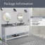 Ensemble de meuble-lavabo double 60 po