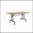 Oak And Sandy Black Dining Table With Metal Leg