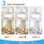 Kyptin 42" 3-blade Downrod Mount Ceiling Fan with LED Lights and Remote Control-100731613-100731610