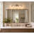 Lemley 4-Light Polished Nickel And Black Wall Sconce With Clear Glass Shades
