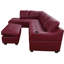 Gioia Faux Leather L-Shaped Sectional-451797566-451797560