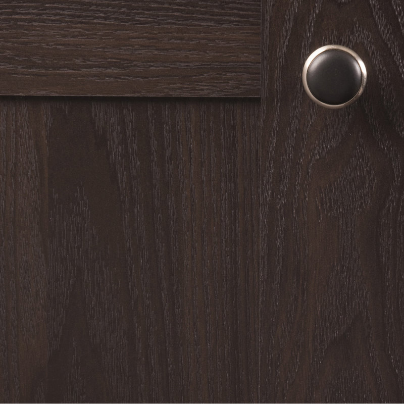 Tranquility 1 5/16" Diameter Mushroom Knob, Satin Nickel with Black