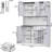 71 ‘’ Kitchen Pantry With Power Outlet-970597831-970597825