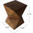 Handcrafted Lightweight Concrete Accent Table With Modern Hourglass Design