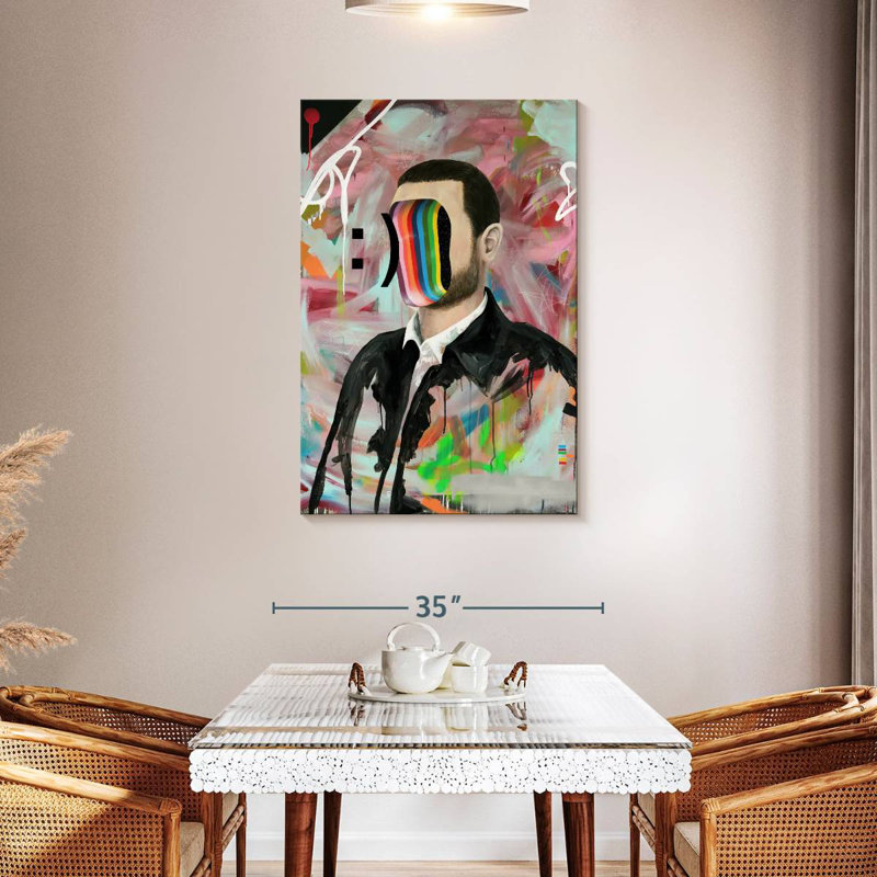 Leisha Smiley Face, 45" H x 30" W