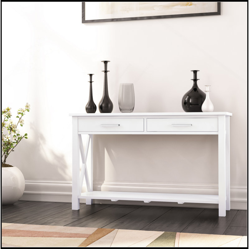 Kitchener - Console de canapé - Blanc, Blanc