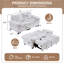 Plush Chenille Convertible Sofa Bed, Pull Out Cloud Couch With Wheels & Usb Charging, Comfy 2-In-1 Sleeper Sofa For Living Room/Apartment, Easy Assembly-400686781