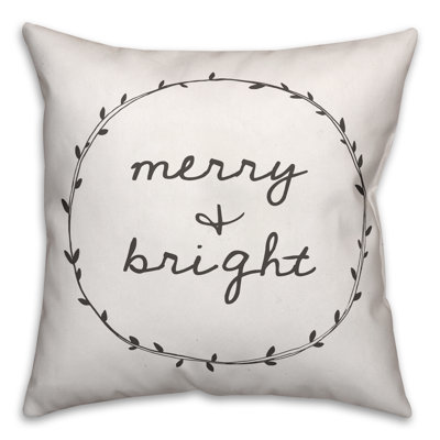  Merry and Bright Throw Pillow