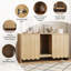 Enceinte vintage en bois pour litière pour chat, armoire de toilette cachée pour chat-485362437