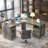 Detcho 60'' L Shaped Executive Desk with Drawers and Power Outlets-673389983
