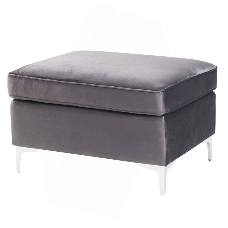 Accent Rectangle Ottoman（ONLY OTTOMAN), Gray