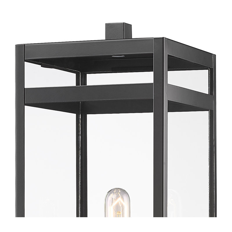 Lampadaire câblé noir à 1 lumière Sylmar (double), H 115,5 po x l 10 po x P 10 po
