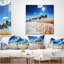 Coussin lombaire en mer et palmier magnifique shore shore