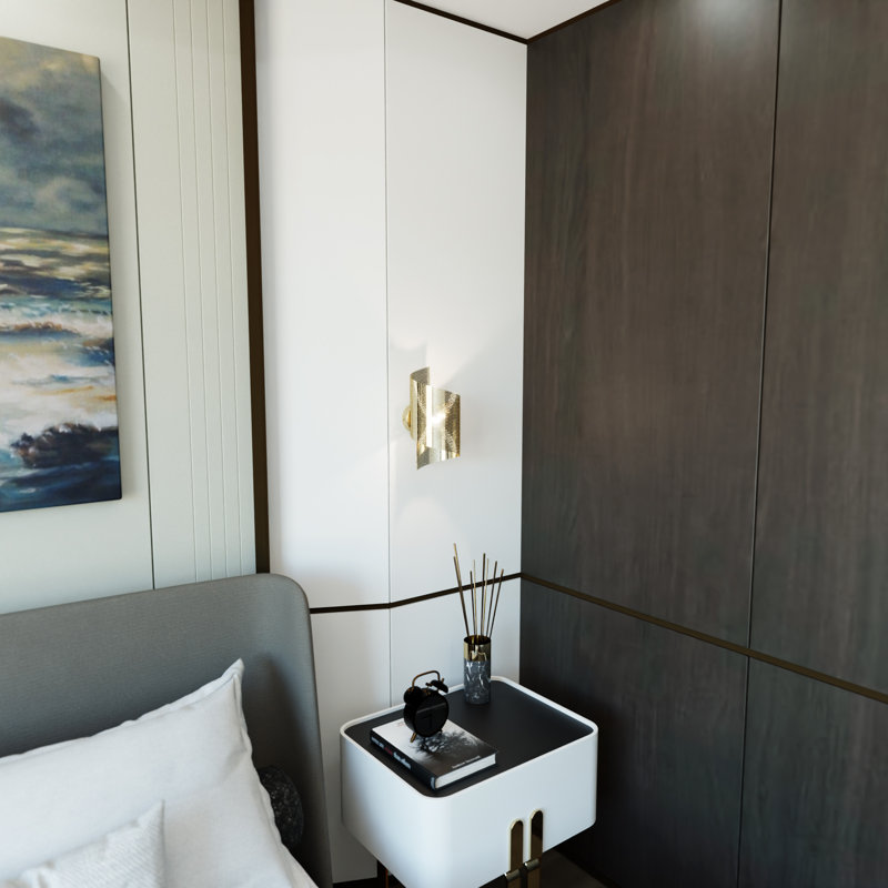 Chiharu Flush Mounted Sconce, Gold