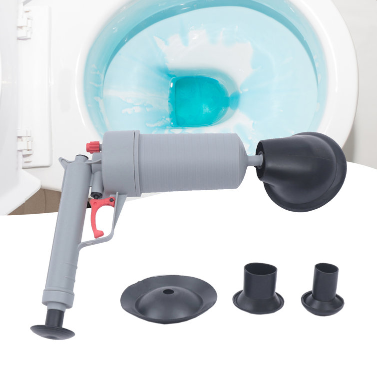 Toilet Plunger, Drain Clog Remover With 4 Sized Suckers, Pressure Air Drain  Blaster Gun For Bathroom Kitchen