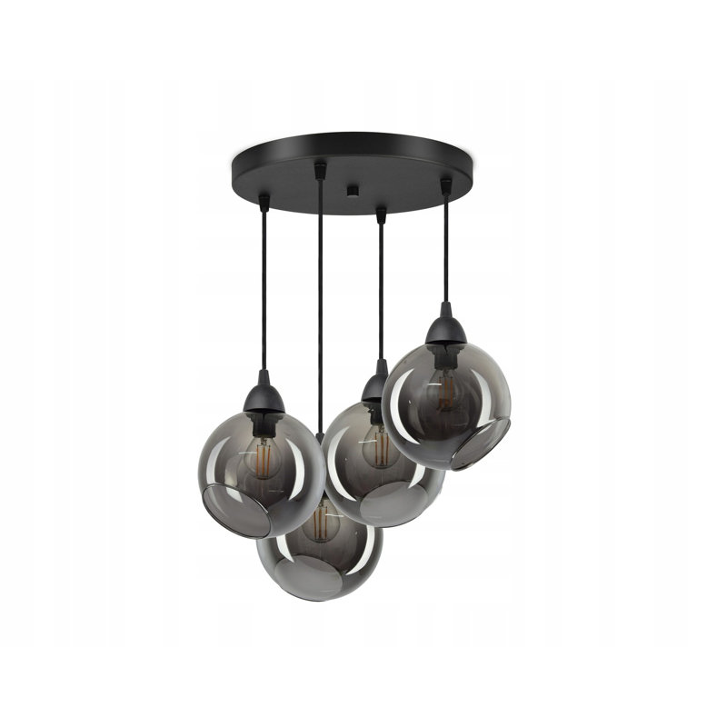 Beacsfield 4 - Light Cluster Pendant, Graphite