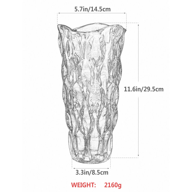 Vase en verre Calarojo