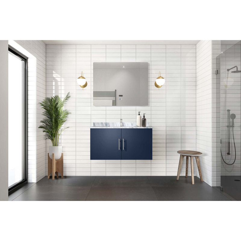 Bath Vanity With Faucet Set And LED Mirror