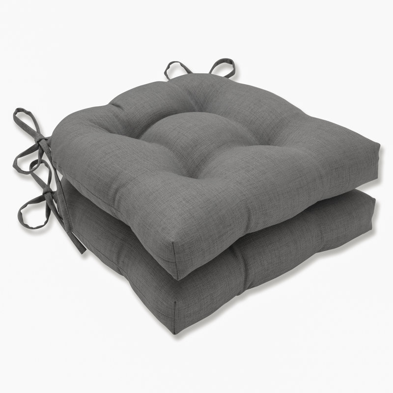 Coussin de chaise intérieur / extérieur Renelda, Gris, L 17,5 po