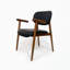 Chaise rembourrée en cuir Mid-Century-107174147