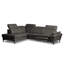 Genuine Leather Reclining Corner Sofa with Adjustable Headrests and Adjustable Armrest and Storage-25563076-25563103