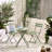 Laster Garden Dining Table Set With 2 Matching Dining Chairs - Patio Bistro Set for Modern Garden-259061990