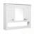 Wall-Mount Mirror Cabinet with Open Shelf