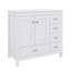 Meuble-lavabo de 36 po avec lavabo, meuble-lavabo avec 5 tiroirs à fermeture en douceur et 2 portes à fermeture en douceur, meuble-lavabo de rangement multifonctionnel-1824873973
