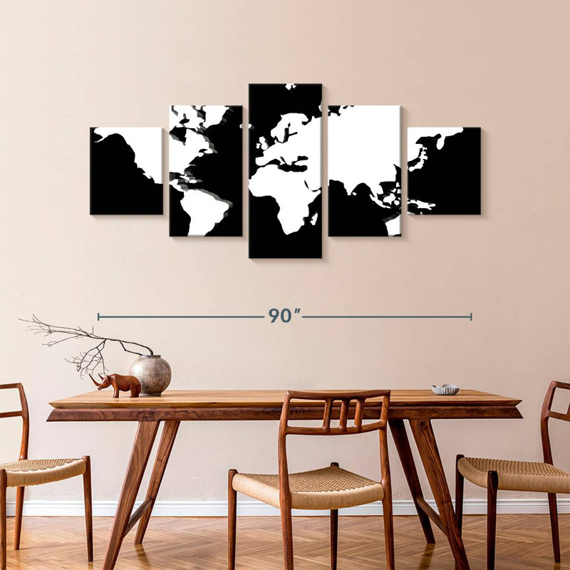 Carte du monde sombre
