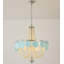 Luminaire suspendu 6 lumières en verre bleu-1583208432