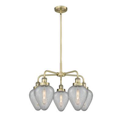 Ameet 5 - Light Glass Dimmable Chandelier