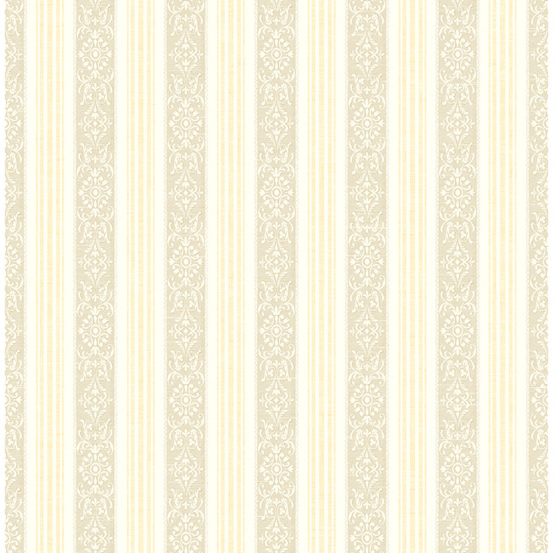 Rouleau de papier peint à rayures damassées L 33 pi x l 20,5 po Tyrion, D/elion