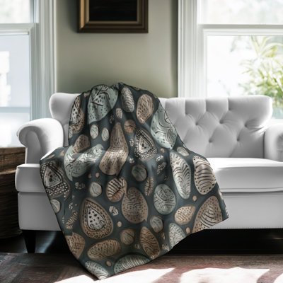 Boho Imprint - Couverture sherpa de qualité supérieure 1 pièce