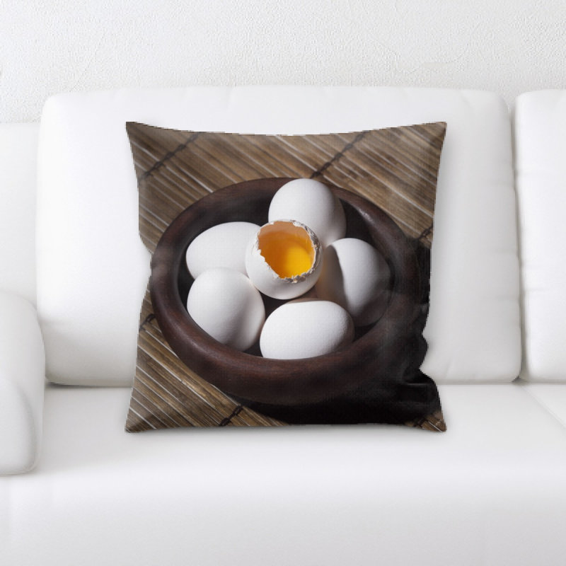 Coussin décoratif œufs