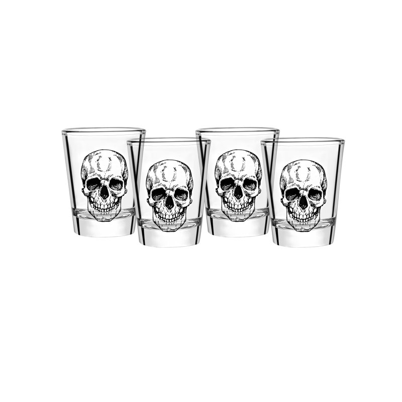 Verre à liqueur Skull