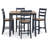 Malkin Counter Height Dining Table And 4 Barstools, Set Of 5-99374621